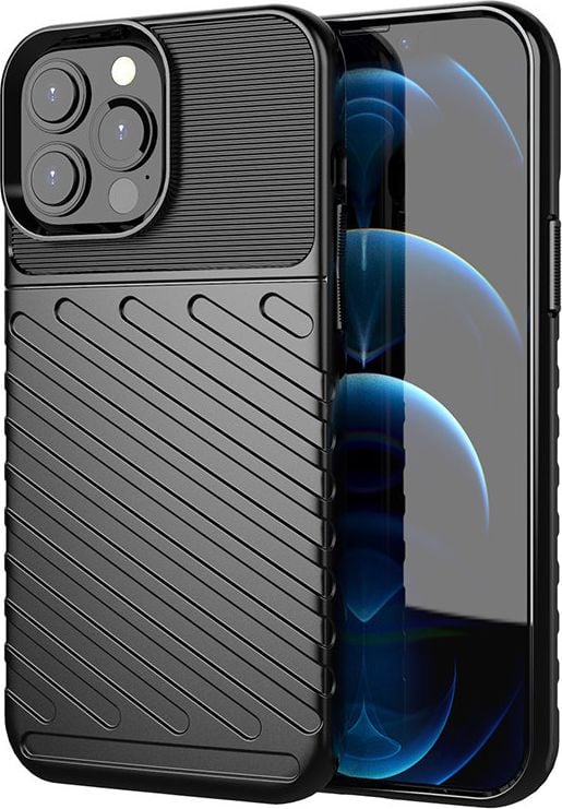 Hurtel Thunder Case Elastyczne Pancerne Etui Pokrowiec Iphone 13 Pro Max Czarny