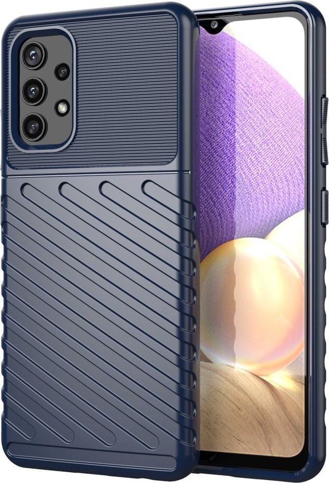 Hurtel Thunder Case elastyczne pancerne etui pokrowiec Samsung Galaxy A32 5G niebieski