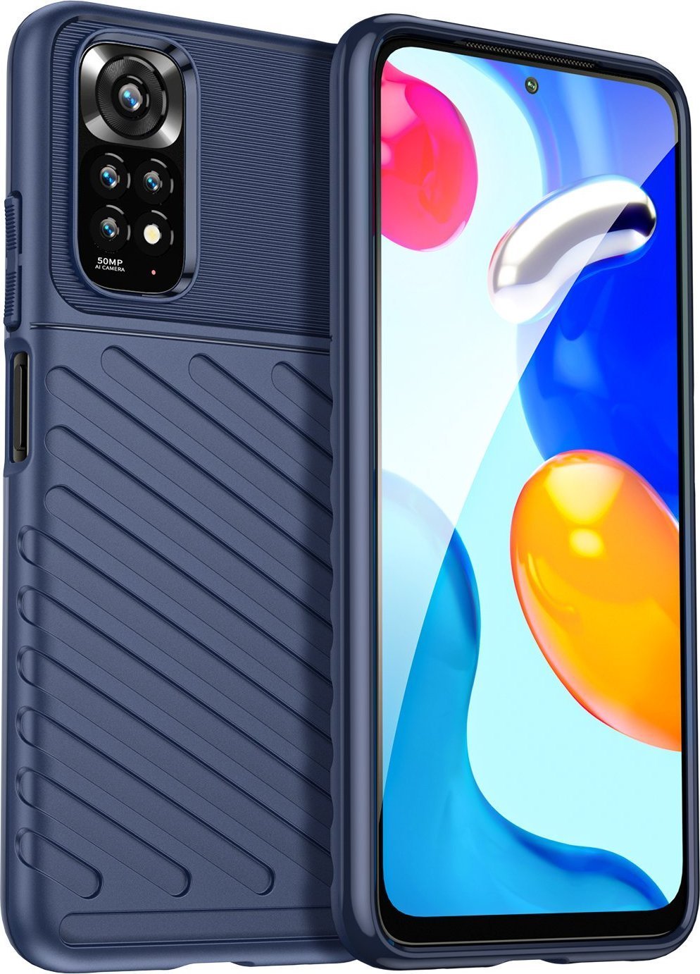 Hurtel Thunder Case elastyczne pancerne etui pokrowiec Xiaomi Redmi Note 11S / Note 11 niebieski