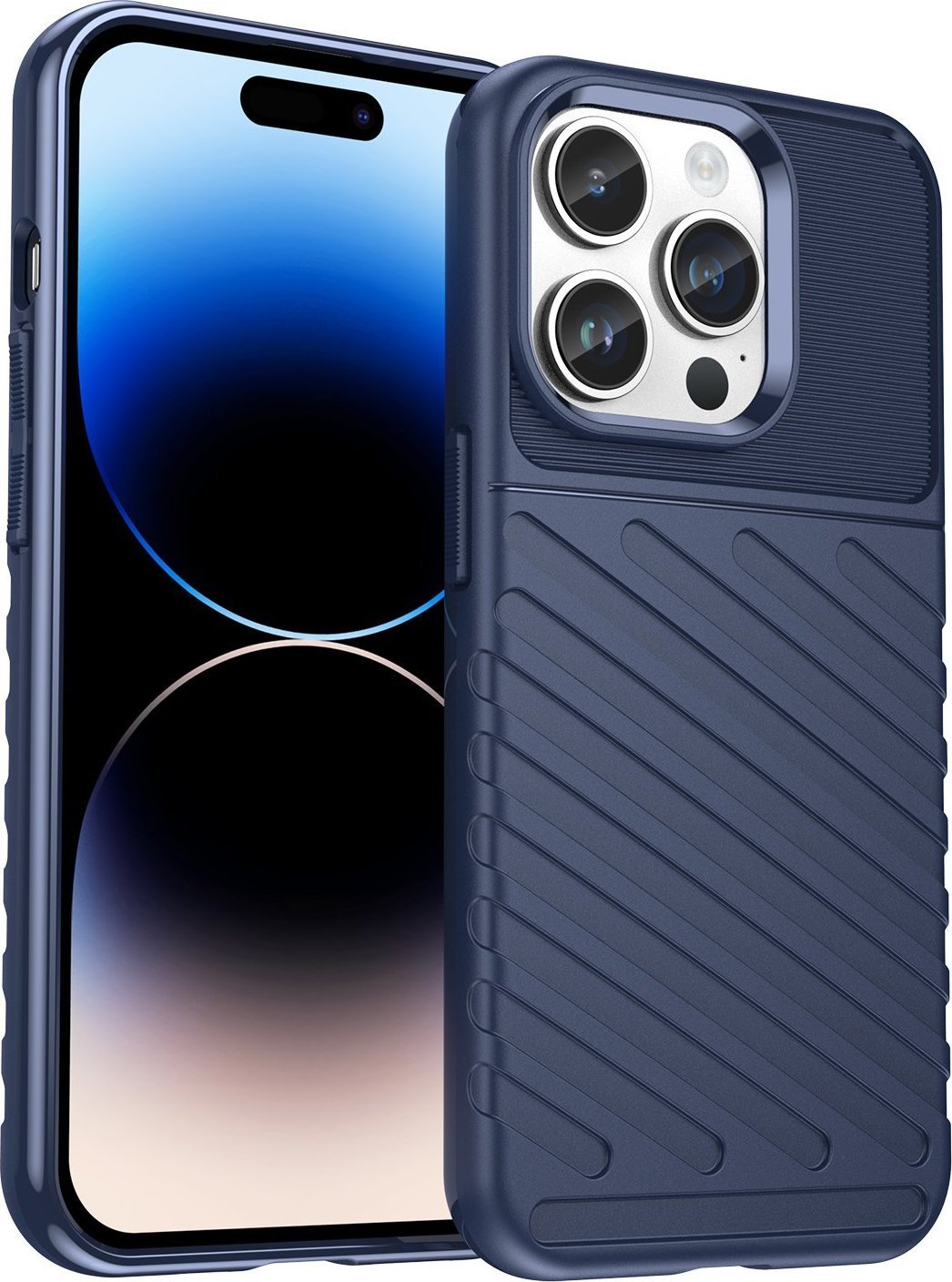 Hurtel Thunder Case etui iPhone 14 Pro Max pancerny pokrowiec niebieski
