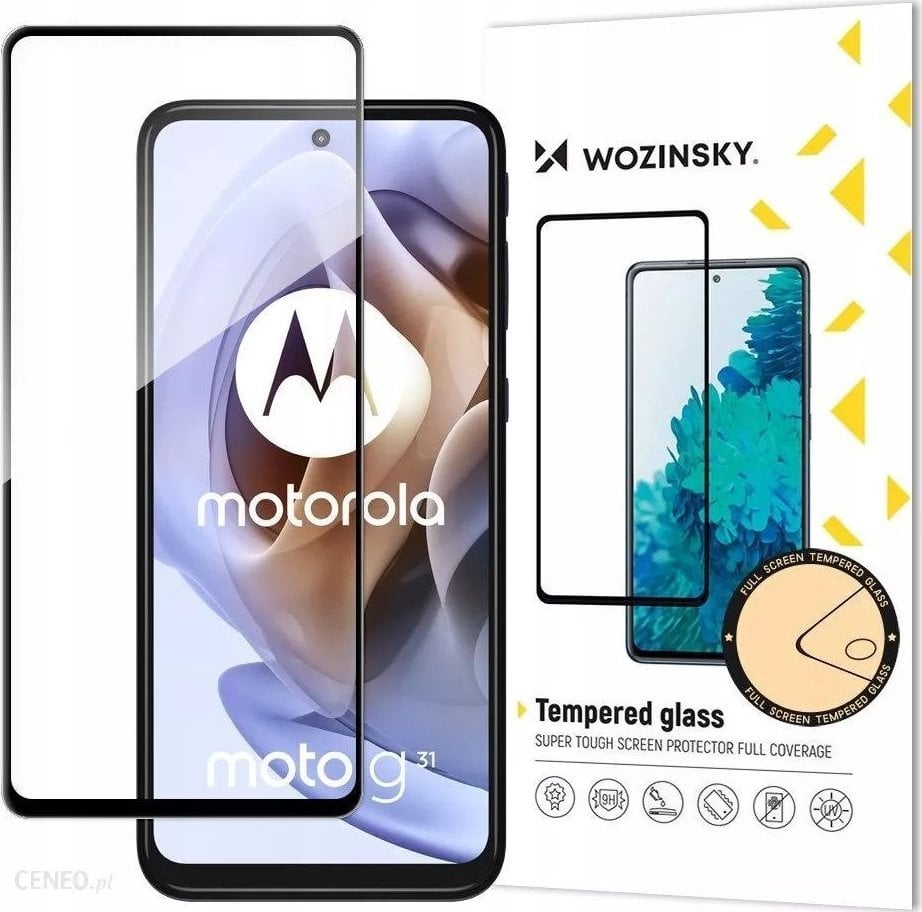 Hurtel WOZINSKY FULL GLUE SZKŁO HARTOWANE MOTO G51 NA CAŁY EKRAN Z RAMKĄ CZARNY