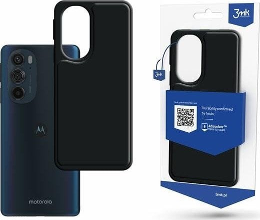 Husa 3MK Matt, pentru Motorola Edge 30 Pro, Antiamprenta, Negru