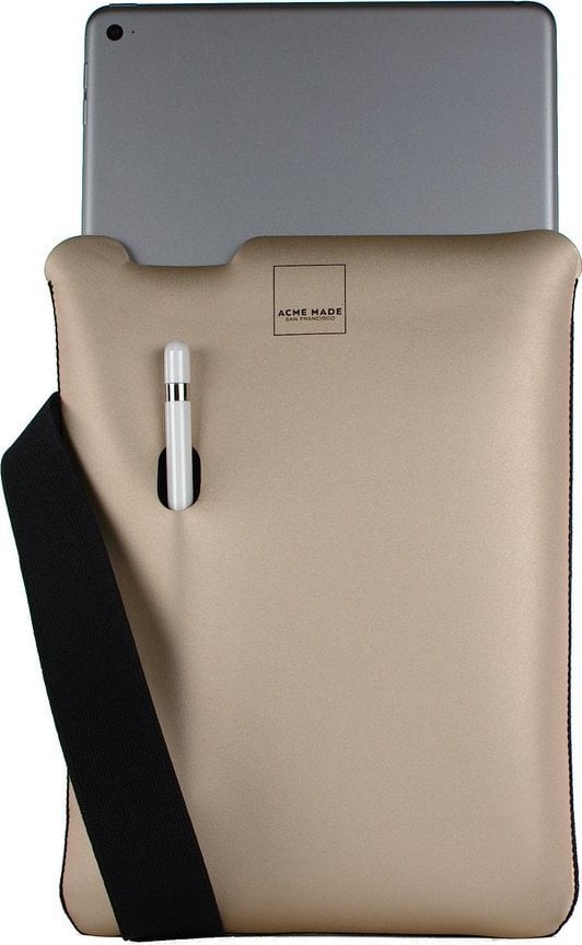 Husă Acme Acme Made Skinny Sleeve Stretchshell pentru tabletă - pentru iPad Pro 9,7`, auriu/negru