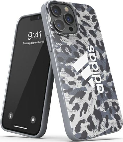 Husă Adidas OR Snap Adidas Leopard iPhone 13 Pro / 13 6.1` gri/gri 47259