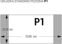 Husa Biurfol pentru manuale standard P1 orizontala 25 bucati (OZ-33)