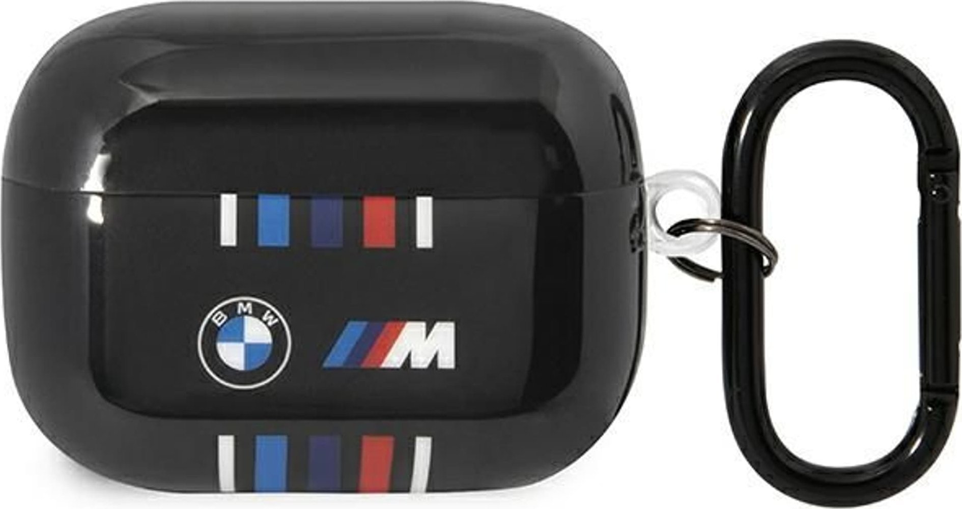 Husa BMW BMW BMAP22SWTK AirPods Pro negru/negru Linii colorate multiple