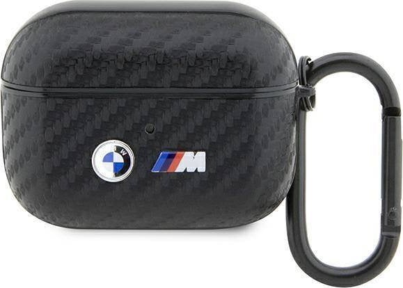 Husa BMW BMW BMAPWMPUCA2 AirPods Pro negru/negru Carbon Double Metal Logo
