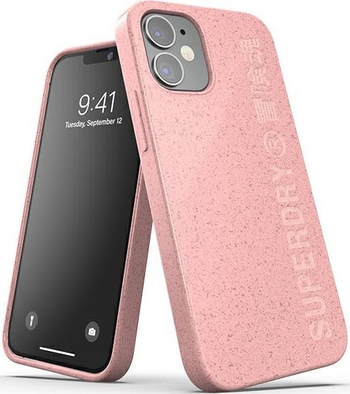 Husă compostabilă Dr. Nona SuperDry Snap iPhone 12 mini roz/roz 42620