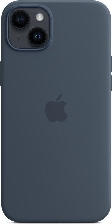 Husa de protectie Apple Silicone Case with MagSafe pentru iPhone 14 Plus, Storm Blue