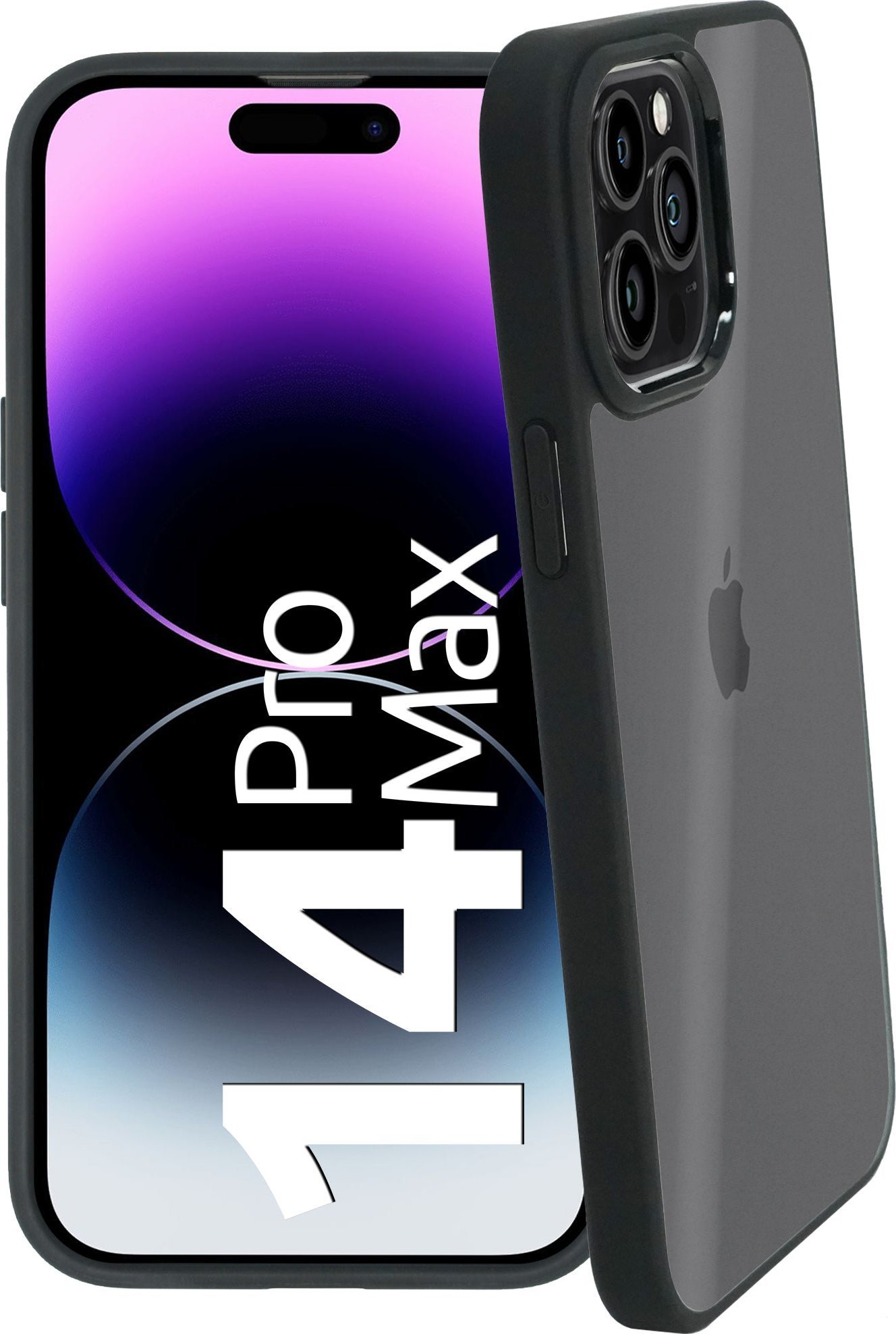 Husă de protecție Hardcover Smart Engineered Smart Engineered pentru Apple iPhone 14 Pro Max transparentă/neagră