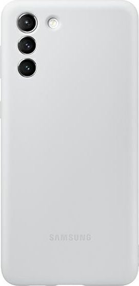 Husa de protectie Samsung Silicone Cover pentru Galaxy S21 Plus, Light Gray