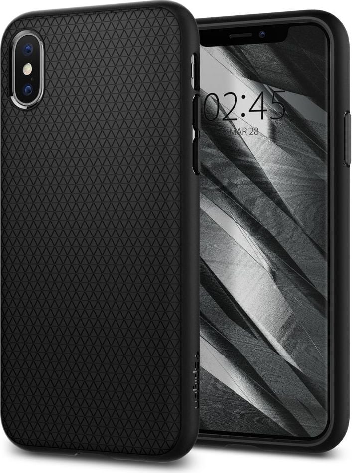 Husa de protectie Spigen Liquid Air 057CS22123 pentru Apple iPhone X, Matte Black