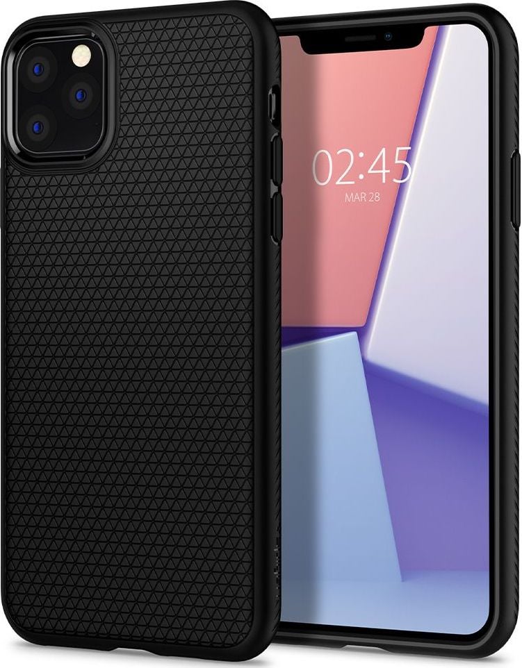 Husa de protectie Spigen Liquid Air pentru iPhone 11 Pro Max, Matte Black