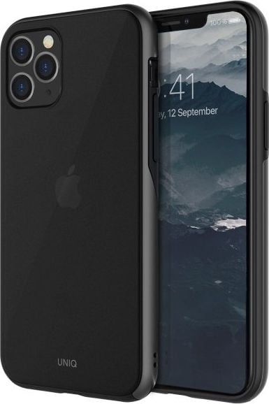 Husa de protectie Uniq Vesto Hue pentru iPhone 11 Pro Max, Policarbonat, TPU, Negru/Gri