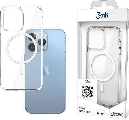 Husa din silicon 3MK MagCase, Compatibila cu Apple iPhone 13 Pro, Transparent