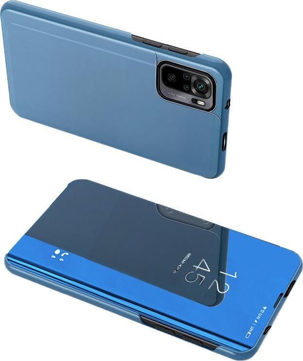 Husa Hurtel Clear View Flip Cover Poco M4 Pro 5G albastru