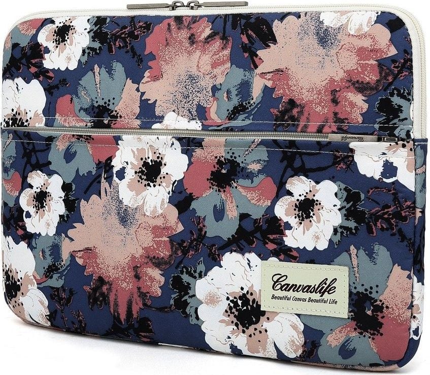 Husa Impermeabila Universala MacBook Air/Pro 13 Inch - Canvaslife Sleeve Camellia