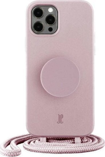 Husă Just Elegance JE PopGrip iPhone 12/12 Pro 6,1` roz deschis/trandafir respirație 30183 (Just Elegance)