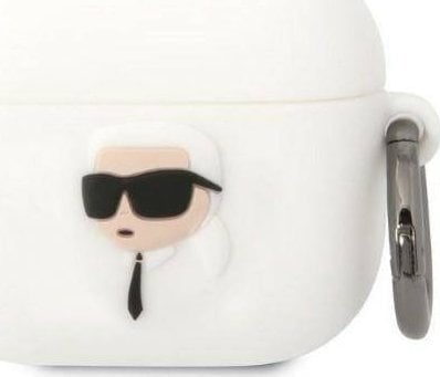 Husa Karl Lagerfeld Karl Lagerfeld KLA3RUNIKH Husa Apple AirPods 3 alb/alb Silicon Karl Head 3D