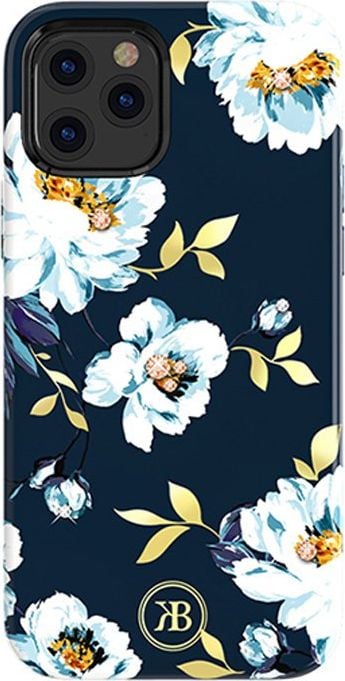 Husa Kingxbar Kingxbar Blossom decorata cu cristale Swarovski originale iPhone 12 Pro Max multicolor (Gardenia)