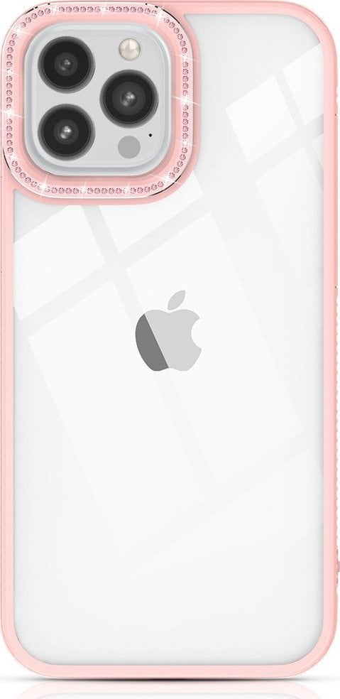 Husa Kingxbar Kingxbar Sparkle Series iPhone 13 Pro cu husa din cristale, husa din spate roz