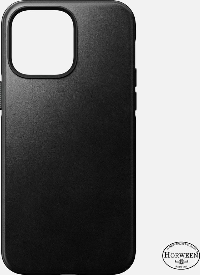 Husă MagSafe din piele modernă Nomad Nomad neagră - iPhone 14 Max