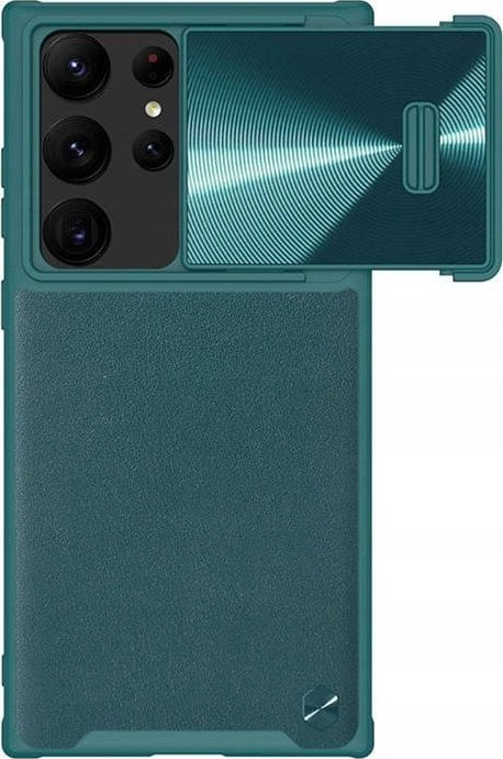 Husă Nillkin Nillkin CamShield din piele S pentru Samsung Galaxy S23 Ultra (verde)