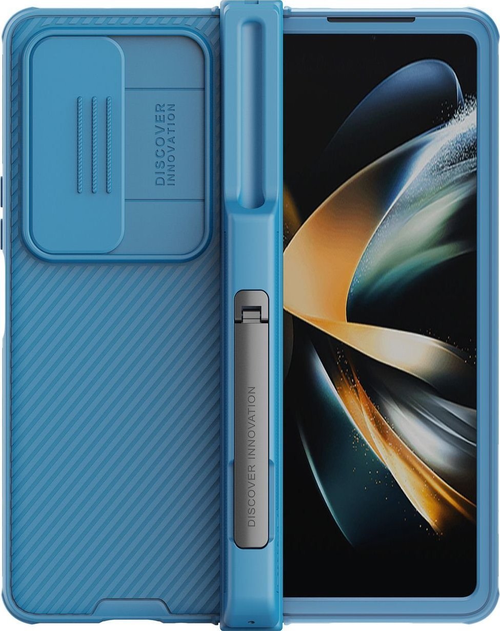 Husa Nillkin Nillkin CamShield Pro (costume) pentru husa Samsung Galaxy Z Fold 4 cu suport pentru husa pentru cameră albastru