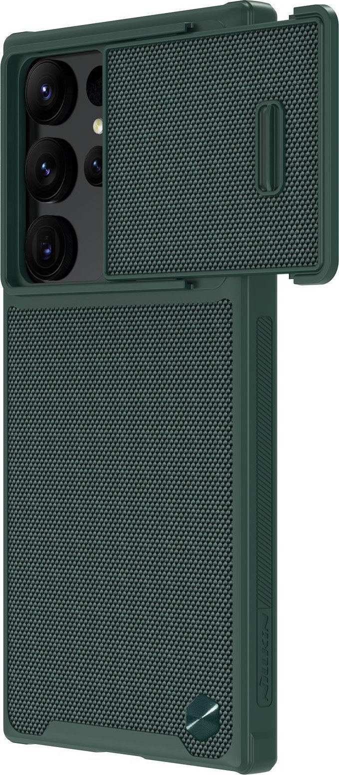 Husa Nillkin Nillkin Textured S pentru Samsung Galaxy S23 Husa ultra blindata cu husa pentru camera verde