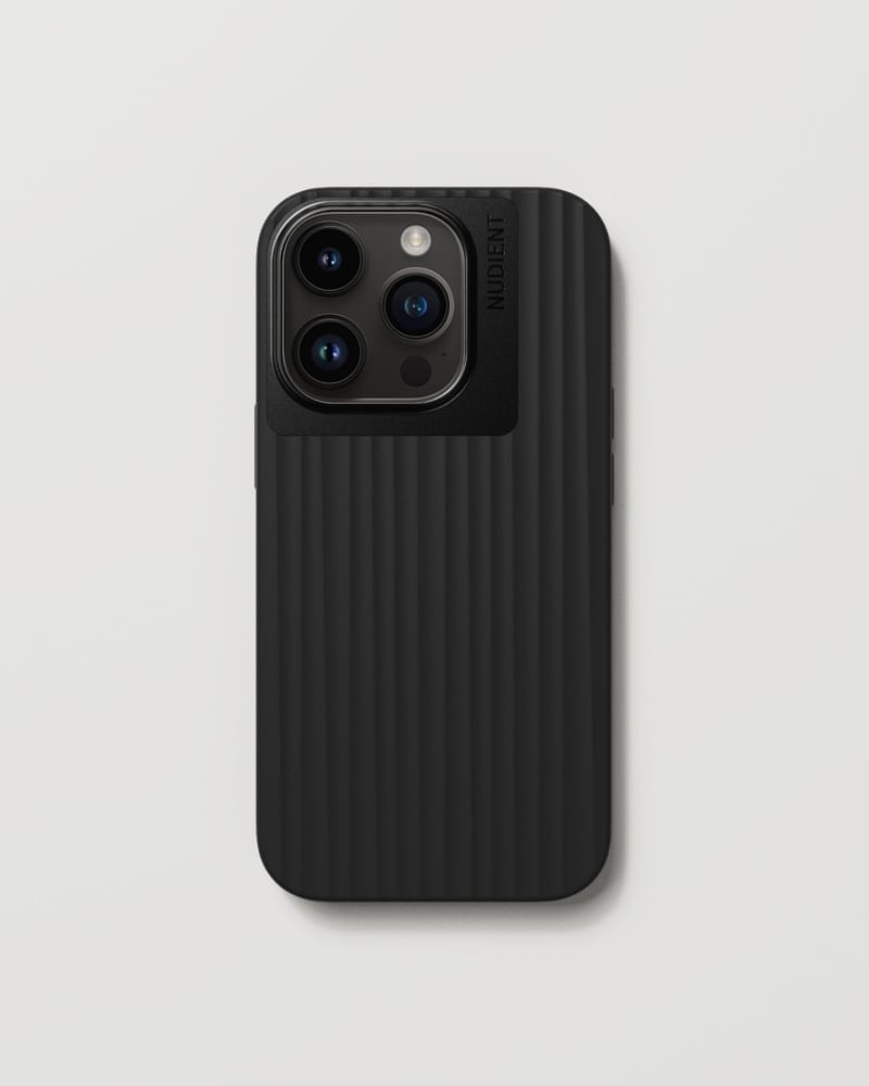 Husă Nudient Nudient Bold pentru iPhone 14 Pro negru cărbune