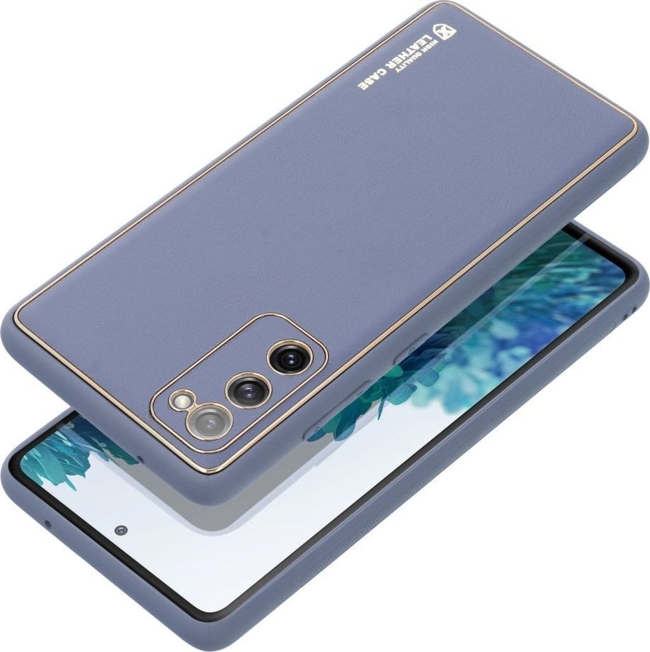 Husa OEM LEATHER Husa din piele pentru SAMSUNG Galaxy A34 5G albastru