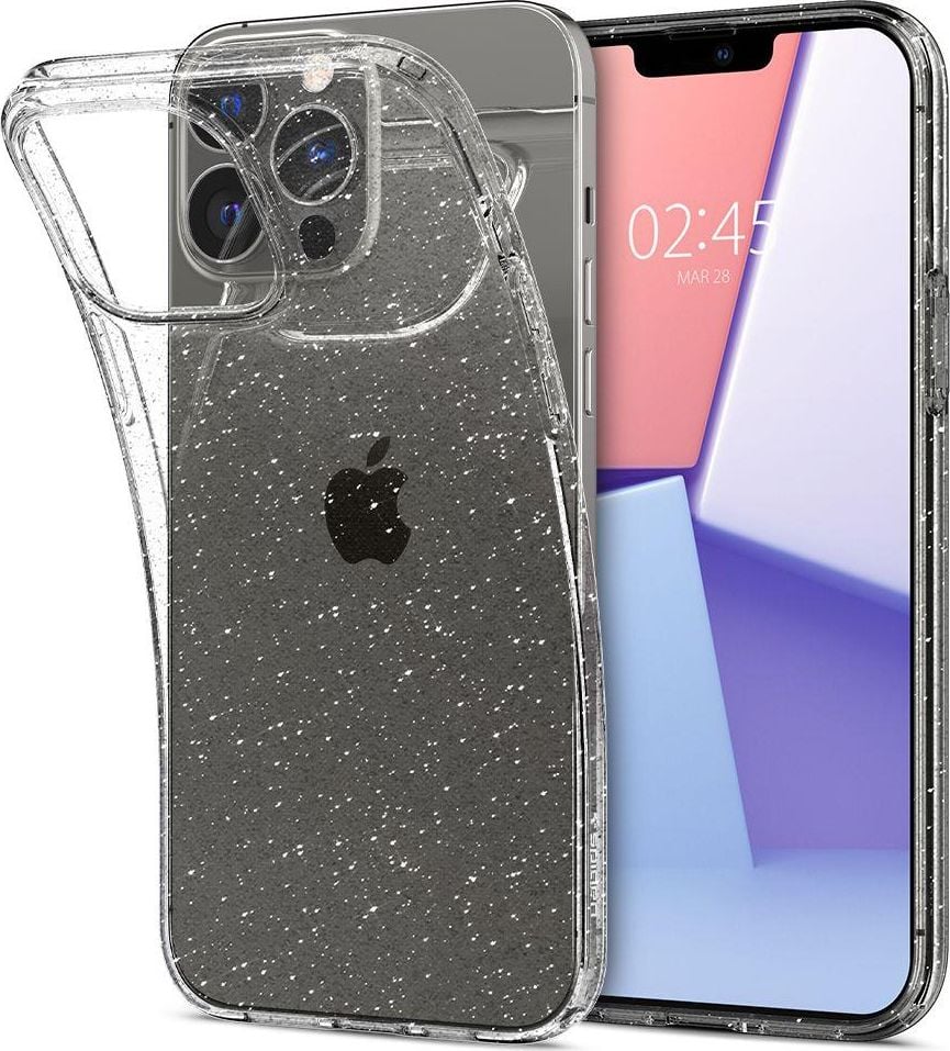 Husa Pentru iPhone 13 Pro Max, Spigen Liquid Crystal Clear, Glitter Crystal