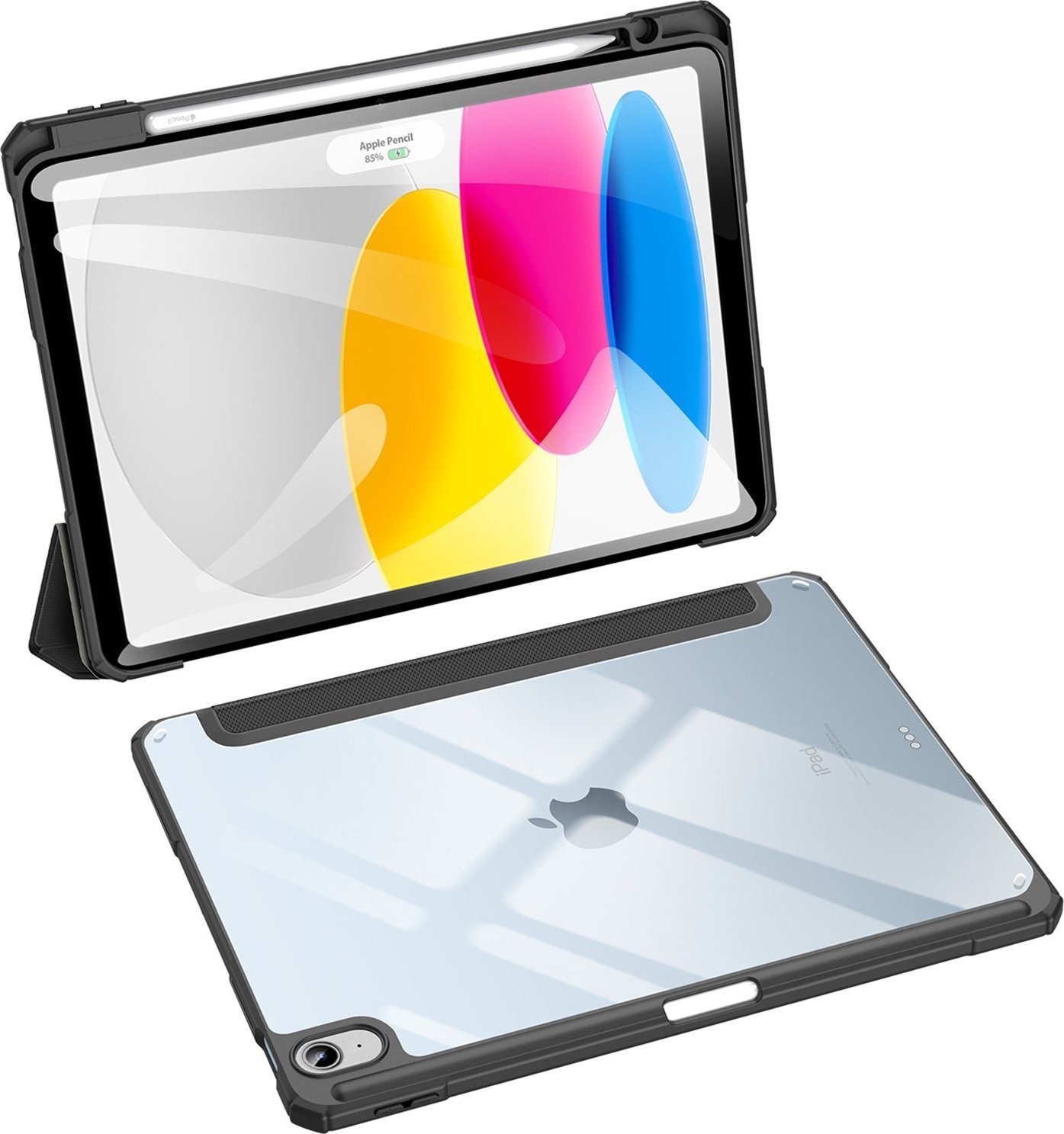 Husă pentru tabletă Dux Ducis Husă Dux Ducis Toby Husă iPad 10,9 inchi 2022 (gen. a 10-a) cu spațiu pentru un stilou Apple Pencil suport inteligent pentru husă negru