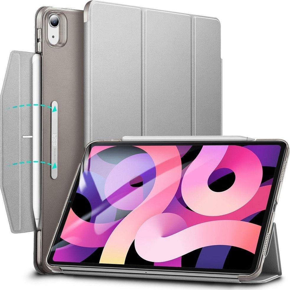 Husă pentru tabletă ESR Husă ESR Ascend Trifold pentru iPad 4 2020 gri