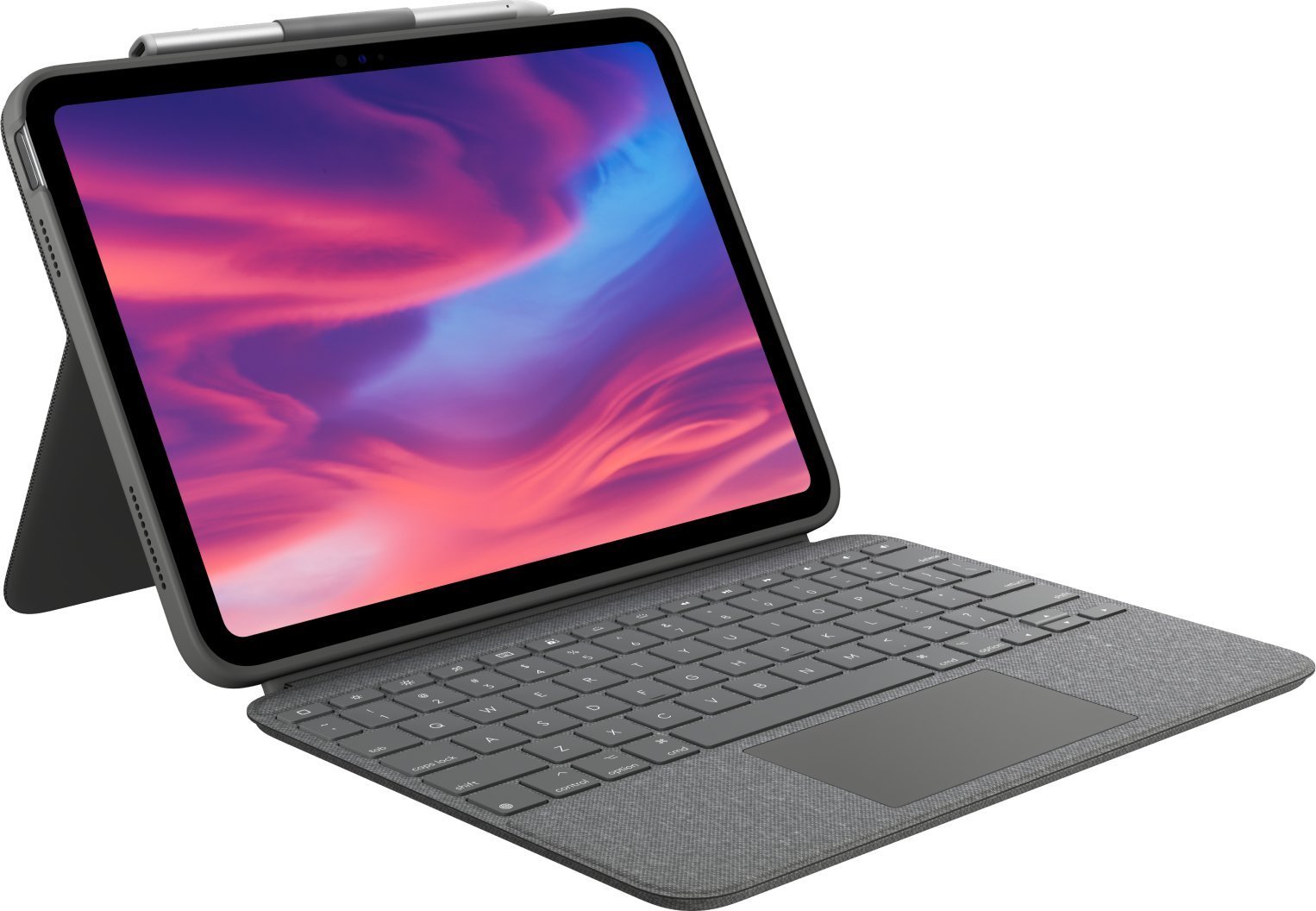 Husă pentru tabletă Logitech Combo Touch pentru iPad (a 10-a generație) - OXFORD GREY - SUA (920-011382)