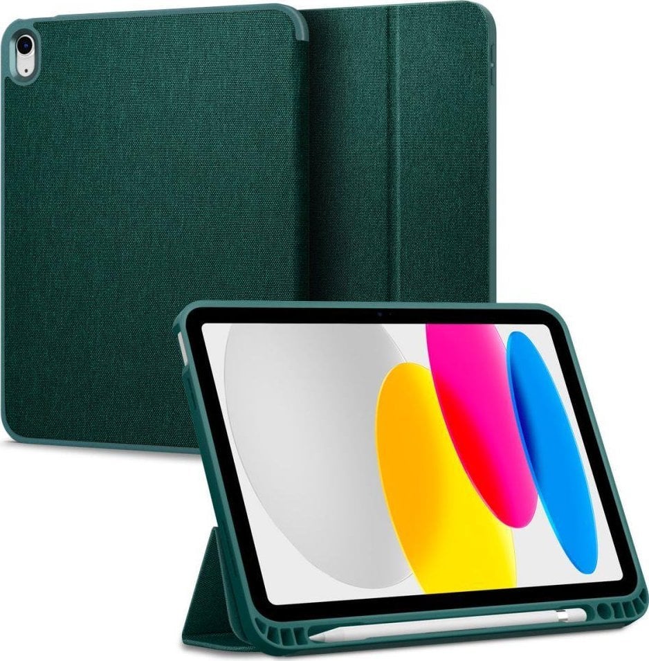 Husă pentru tabletă Spigen Husă Spigen Urban Fit Apple iPad 10.9 2022 (generația a 10-a) Verde miez de noapte