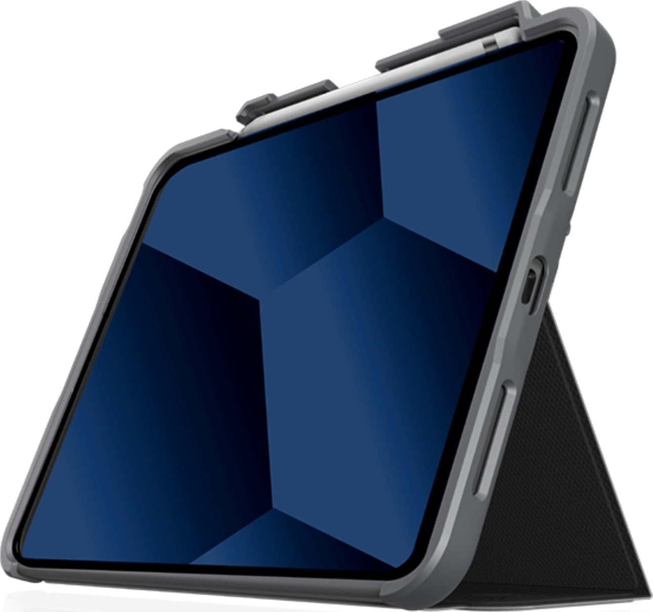 Husă pentru tabletă STM Husă STM Dux Plus Apple iPad 10.9 2022 (generația a 10-a) MIL-STD-810G Încărcător pentru creion (albastru miezul nopții)