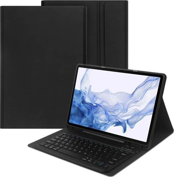 Husă pentru tabletă Tech-Protect Tech-Protect Sc Pen + tastatură Samsung Galaxy Tab S7+ Plus/S8+ Plus/S7 FE 12.4 Negru