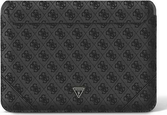 Husa Premium Guess Sleeve Uptown Triangle Logo, Compatibila Cu Laptop / Macbook Pro / Air 13inch, Negru - 39943