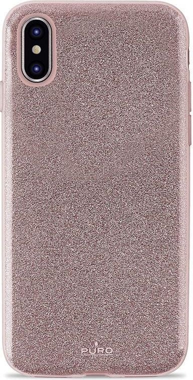 Husa Puro PURO Glitter Shine - Husa iPhone Xs Max (aur roz)