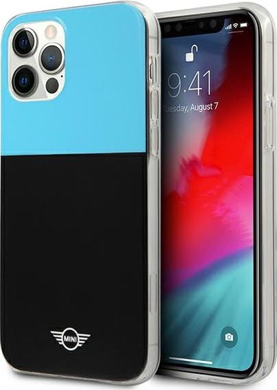 Huse telefoane - Husă rigidă Mini Mini MIHCP12LPCUCBLB pentru iPhone 12 Pro Max 6,7" albastru/albastru Color Block