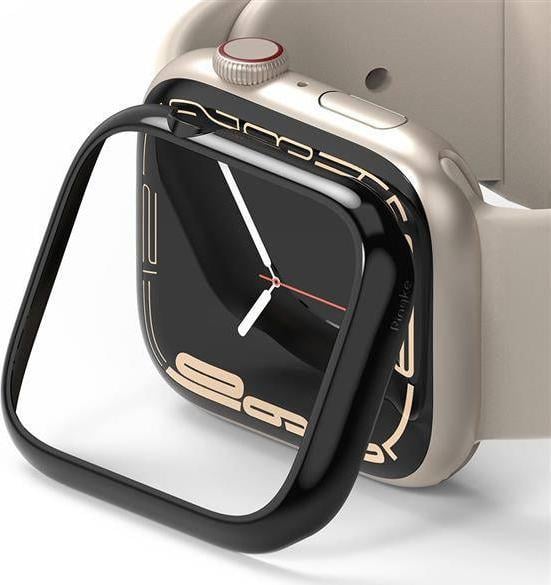 Husa RINGKE Ringke Bezel Styling Apple Watch 7 45mm Oțel inoxidabil AW7-45-03 Negru lucios