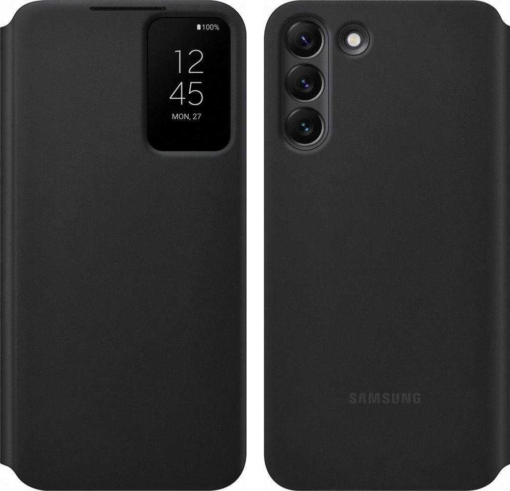Huse telefoane - Husa Samsung Samsung EF-ZS906CBEGEE Smart Clear View Galaxy S22+ neagra
