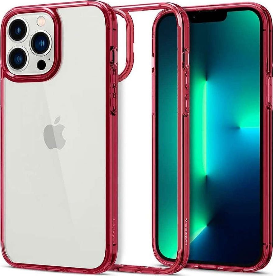 Husa Spate Spigen Ultra Hybrid Compatibila Cu iPhone 13 Pro, Policarbonat Red