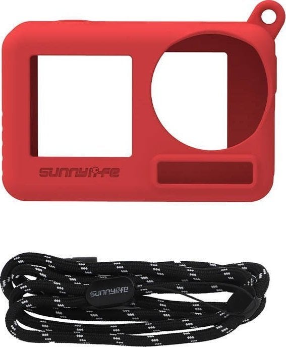 Husă SunnyLife din silicon cu curea Sunnylife pentru Osmo Action 3 (OA3-BHT506-R)