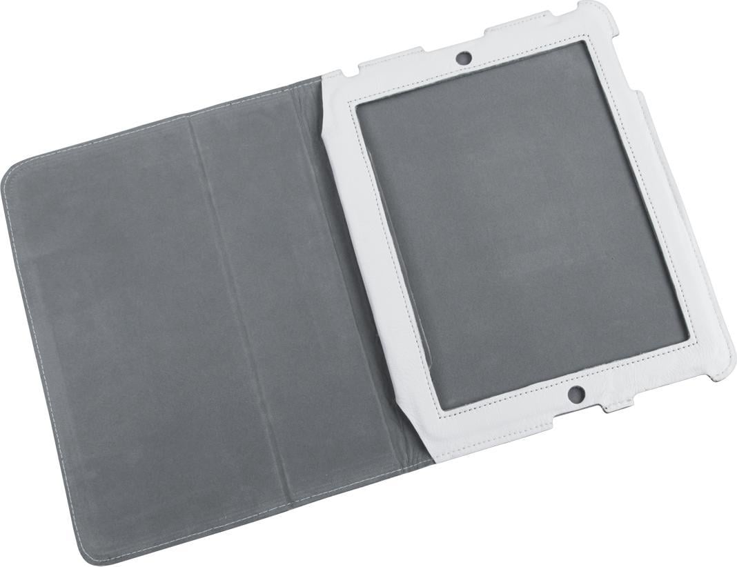 Husa tableta Quer O husa dedicata Apple iPad 2, piele naturala alba