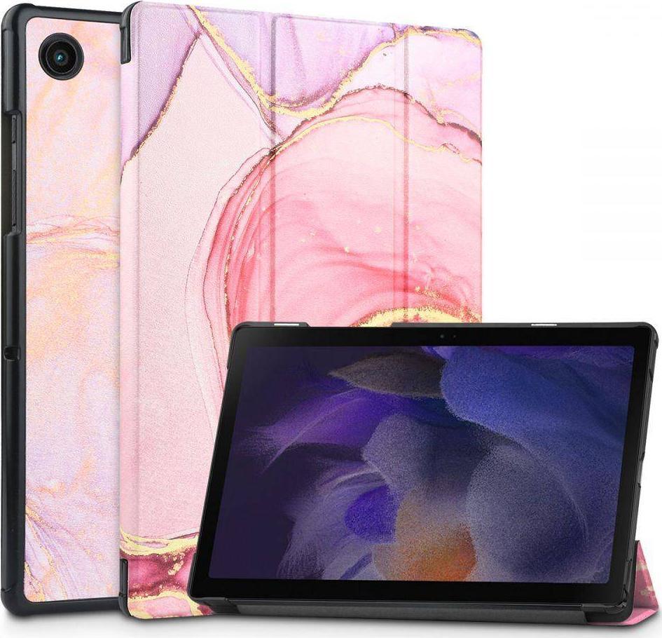 Husa Tech-Protect Smartcase compatibila cu Samsung Galaxy Tab A8 10.5 inch Marble