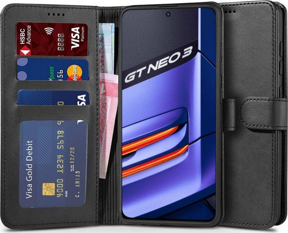 Husa TECH-PROTECT Wallet compatibila cu Realme GT Neo 3 Black