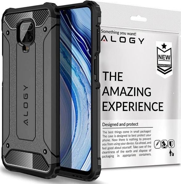 Husa telefon Alogy Alogy Hard Armor pentru Xiaomi Redmi Note 9S/ Pro/ Max gri universala