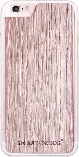 Husa telefon smartwoods Case Etui Drewniane Różowy Rose Gold Iphone 6 6S Plus